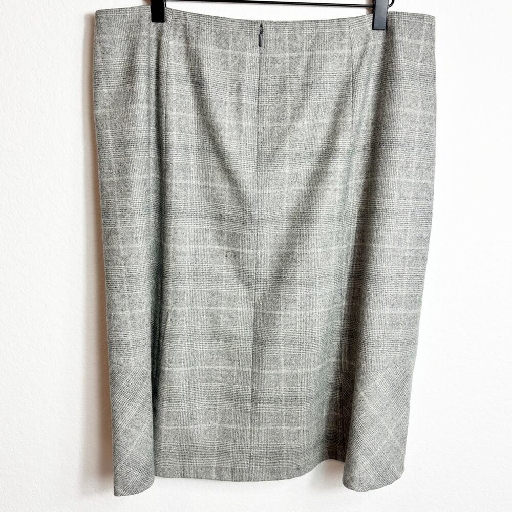 TALBOTS WOVEN IN ITALY GREY SKIRT SIZE 14 BRAND NEW WITH TAGS WOOL - Picture 2 of 5